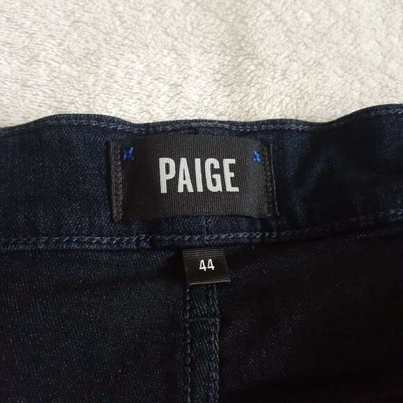 PAIGE Men's Size 44 Federal Slim Straight Leg Dark Wash Inkwell Denim Jeans - Picture 7 of 16